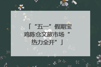“五一”假期宝鸡陈仓文旅市场“热力全开”