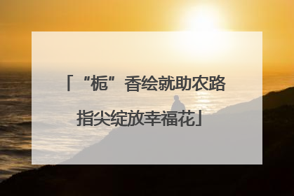 “栀”香绘就助农路 指尖绽放幸福花