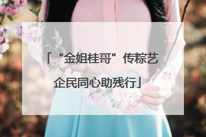 “金姐桂哥”传粽艺 企民同心助残行