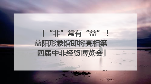“非”常有“益”！益阳形象馆即将亮相第四届中非经贸博览会