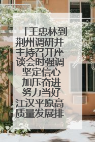 王忠林到荆州调研并主持召开座谈会时强调 坚定信心 加压奋进 努力当好江汉平原高质量发展排头兵