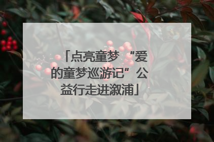 点亮童梦 “爱的童梦巡游记”公益行走进溆浦