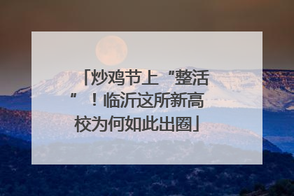炒鸡节上“整活”！临沂这所新高校为何如此出圈
