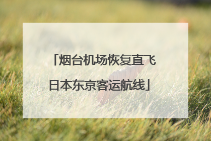 烟台机场恢复直飞日本东京客运航线