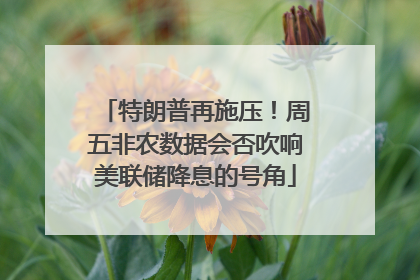 特朗普再施压！周五非农数据会否吹响美联储降息的号角