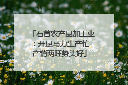 石首农产品加工业：开足马力生产忙 产销两旺势头好