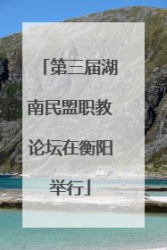 第三届湖南民盟职教论坛在衡阳举行