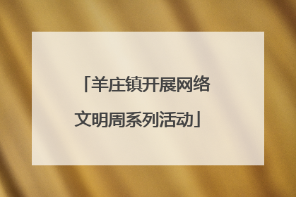 羊庄镇开展网络文明周系列活动