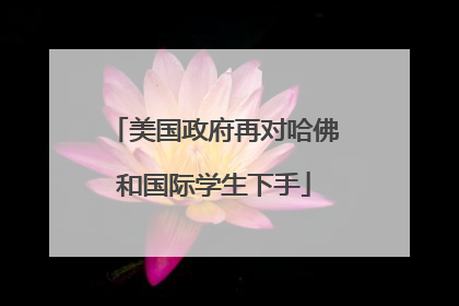 美国政府再对哈佛和国际学生下手