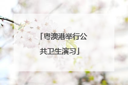 粤澳港举行公共卫生演习
