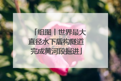 组图丨世界最大直径水下盾构隧道完成黄河段掘进