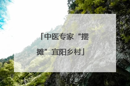 中医专家“摆摊”宜阳乡村