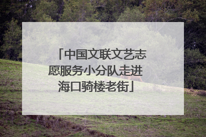 中国文联文艺志愿服务小分队走进海口骑楼老街