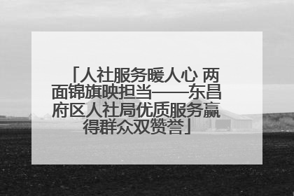 人社服务暖人心 两面锦旗映担当——东昌府区人社局优质服务赢得群众双赞誉