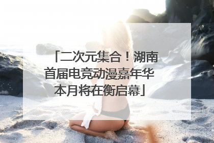 二次元集合！湖南首届电竞动漫嘉年华本月将在衡启幕