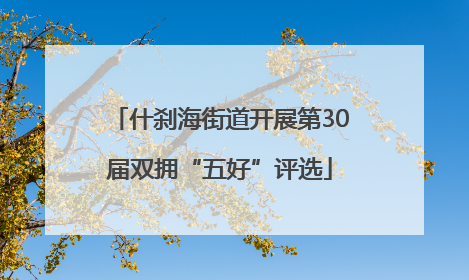 什刹海街道开展第30届双拥“五好”评选