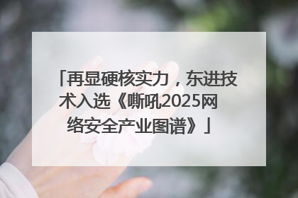 再显硬核实力，东进技术入选《嘶吼2025网络安全产业图谱》