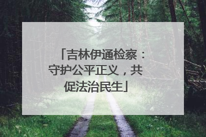 吉林伊通检察：守护公平正义，共促法治民生