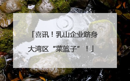 喜讯！乳山企业跻身大湾区“菜篮子”！
