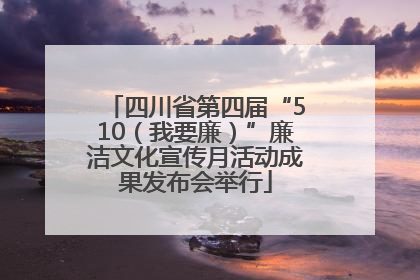 四川省第四届“510（我要廉）”廉洁文化宣传月活动成果发布会举行