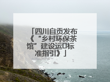 四川自贡发布《“乡村环保茶馆”建设运⾏标准指引》