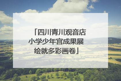 四川青川观音店小学少年宫成果展绘就多彩画卷