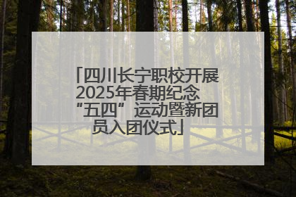四川长宁职校开展2025年春期纪念“五四”运动暨新团员入团仪式