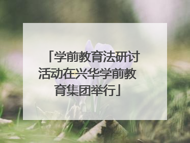 学前教育法研讨活动在兴华学前教育集团举行