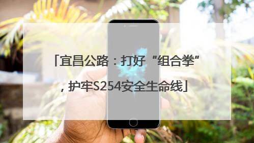 宜昌公路：打好“组合拳”，护牢S254安全生命线