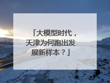 大模型时代，天津为何跑出发展新样本？