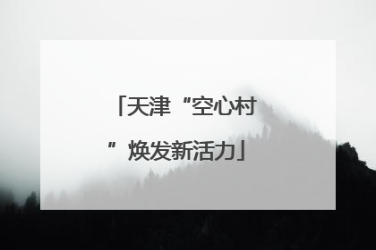 天津“空心村”焕发新活力