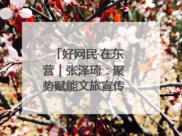 好网民·在东营｜张泽琦：聚势赋能文旅宣传矩阵 匠心绘就东营诗与远方