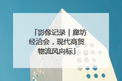 影像记录｜廊坊经洽会，现代商贸物流风向标