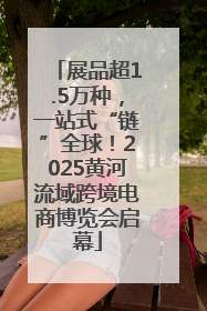 展品超1.5万种，一站式“链”全球！2025黄河流域跨境电商博览会启幕