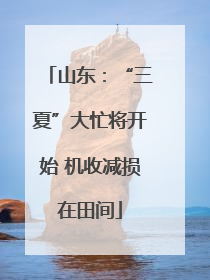 山东：“三夏”大忙将开始 机收减损在田间