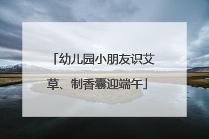 幼儿园小朋友识艾草、制香囊迎端午