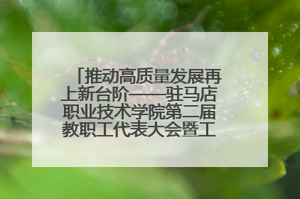推动高质量发展再上新台阶——驻马店职业技术学院第二届教职工代表大会暨工会会员代表大会第四次会议成功召开