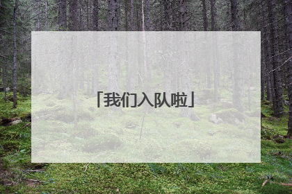 我们入队啦