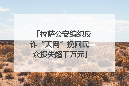 拉萨公安编织反诈“天网”挽回民众损失超千万元