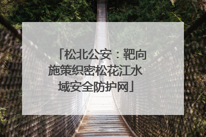 松北公安：靶向施策织密松花江水域安全防护网