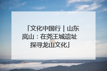 文化中国行｜山东岚山：在尧王城遗址探寻龙山文化