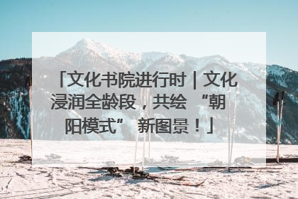 文化书院进行时｜文化浸润全龄段，共绘 “朝阳模式” 新图景！