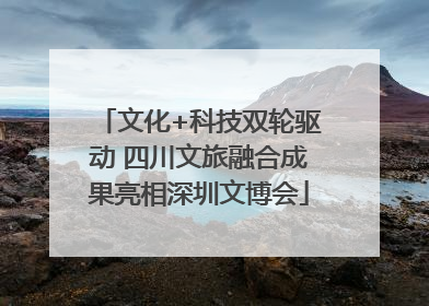 文化+科技双轮驱动 四川文旅融合成果亮相深圳文博会