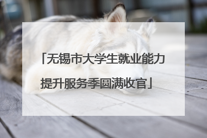 无锡市大学生就业能力提升服务季圆满收官