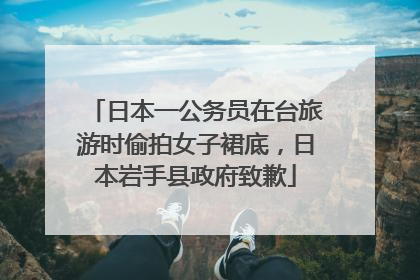 日本一公务员在台旅游时偷拍女子裙底，日本岩手县政府致歉