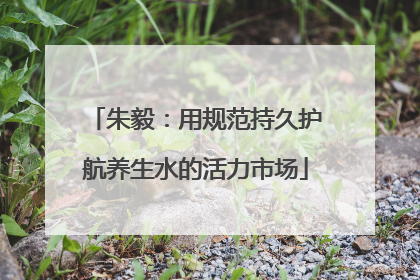 朱毅：用规范持久护航养生水的活力市场