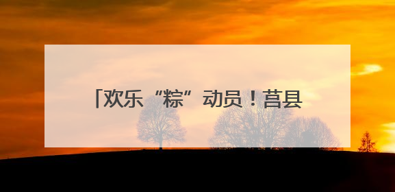 欢乐“粽”动员！莒县特殊儿童康复教育中心这场公益活动很暖心
