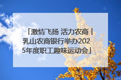 激情飞扬 活力农商丨乳山农商银行举办2025年度职工趣味运动会