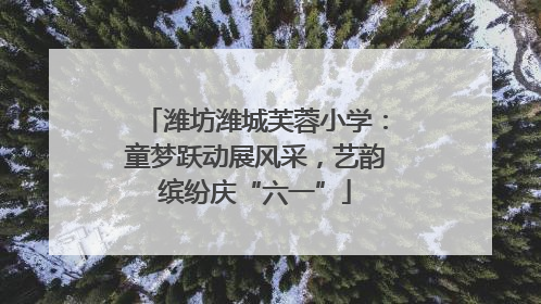 潍坊潍城芙蓉小学：童梦跃动展风采，艺韵缤纷庆“六一”