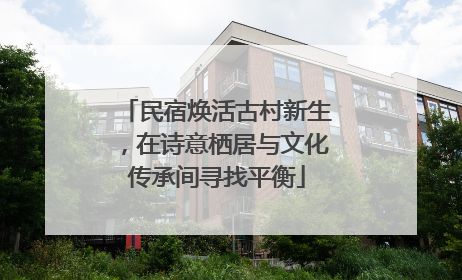 民宿焕活古村新生，在诗意栖居与文化传承间寻找平衡